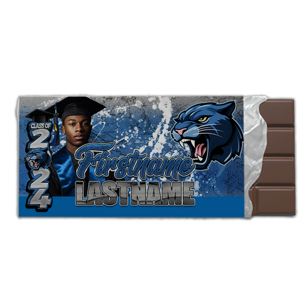 Custom Hershey bar wrapper in premium waterproof paper—sold in sets of 12, available as digital file, printed labels, or fully wrapped bars by LDD Kreationz