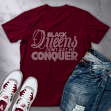 T-shirt with sparkling rhinestone text reading 