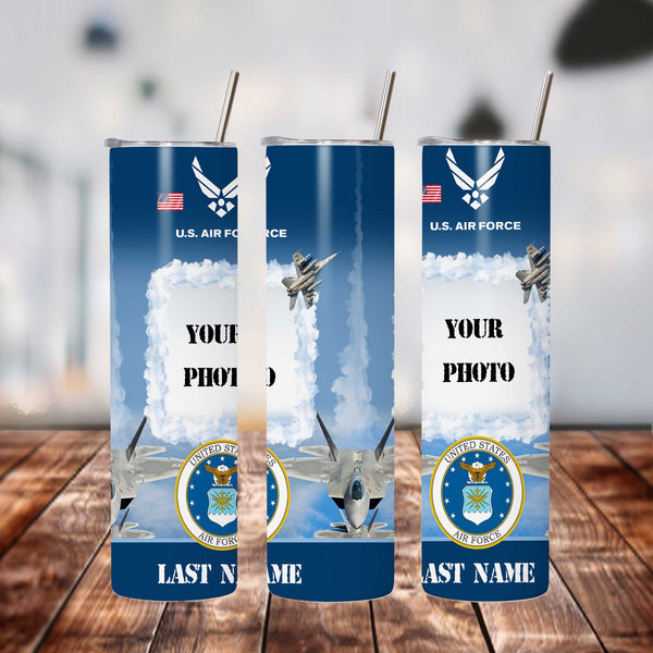 Air Force Photo Tumbler