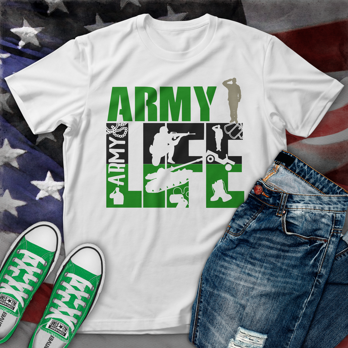 Custom Army Life Tee