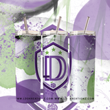 20 oz stainless steel tumbler with straw – LDD Kreationz exclusive design