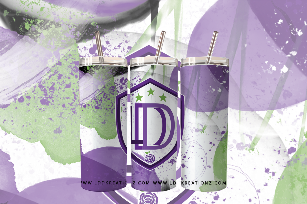 20 oz stainless steel tumbler with straw – LDD Kreationz exclusive design