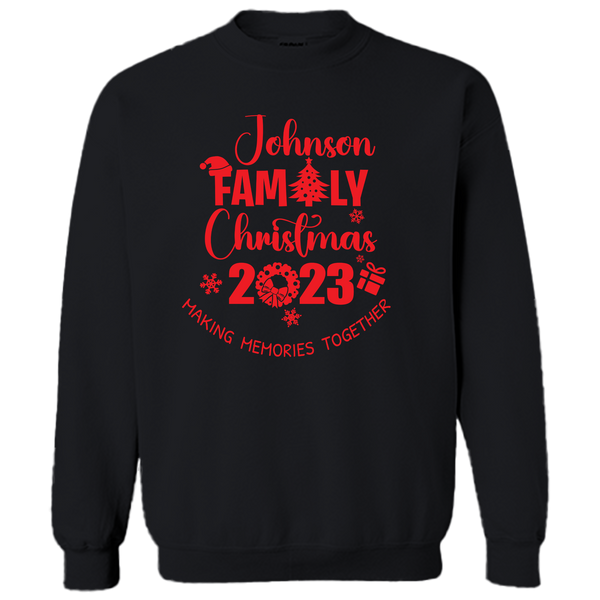 2023 LAST NAME FAMILY CHRISTMAS SWEATSHIRT