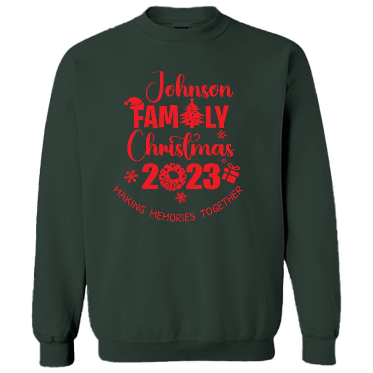 2023 LAST NAME FAMILY CHRISTMAS SWEATSHIRT