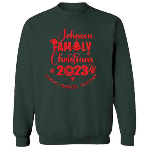 2023 LAST NAME FAMILY CHRISTMAS SWEATSHIRT