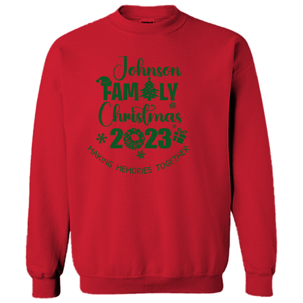 2023 LAST NAME FAMILY CHRISTMAS SWEATSHIRT