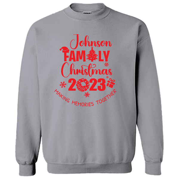 2023 LAST NAME FAMILY CHRISTMAS SWEATSHIRT