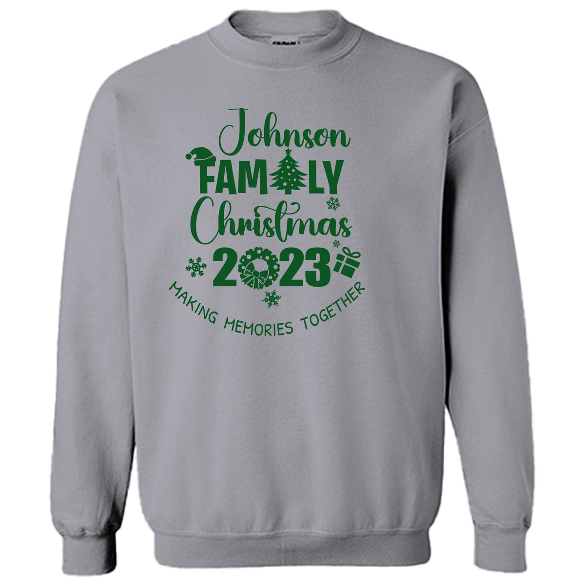 2023 LAST NAME FAMILY CHRISTMAS SWEATSHIRT