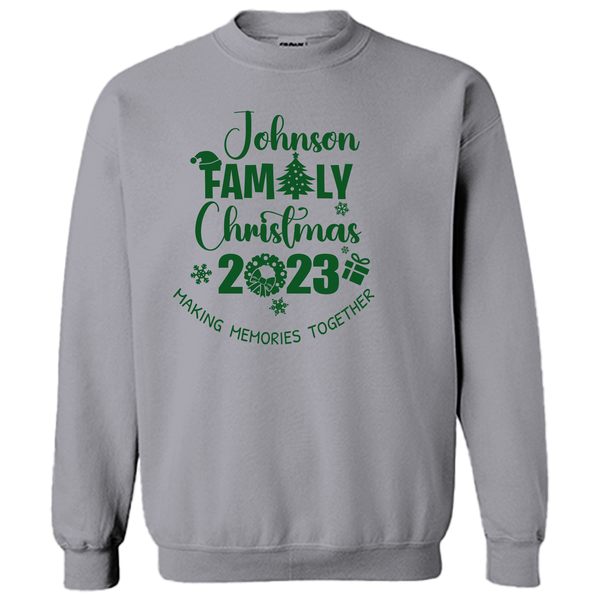 2023 LAST NAME FAMILY CHRISTMAS SWEATSHIRT