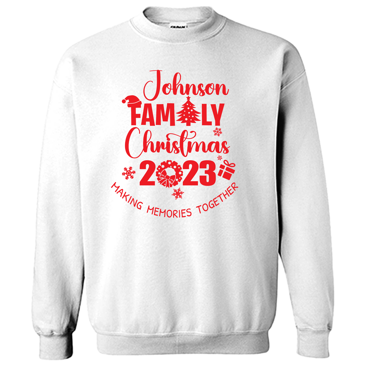 2023 LAST NAME FAMILY CHRISTMAS SWEATSHIRT
