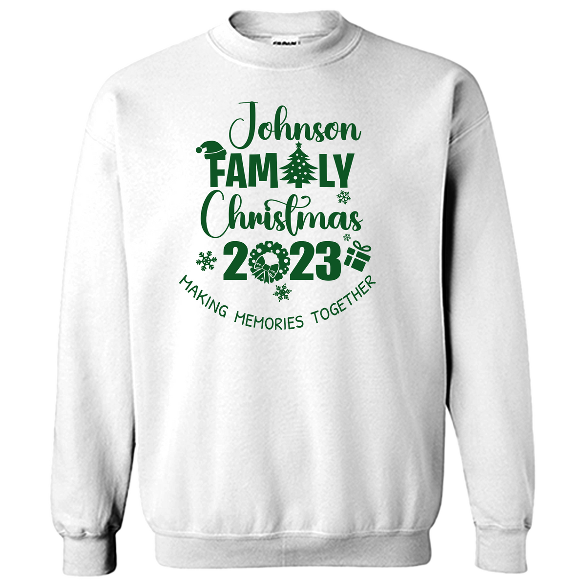 2023 LAST NAME FAMILY CHRISTMAS SWEATSHIRT