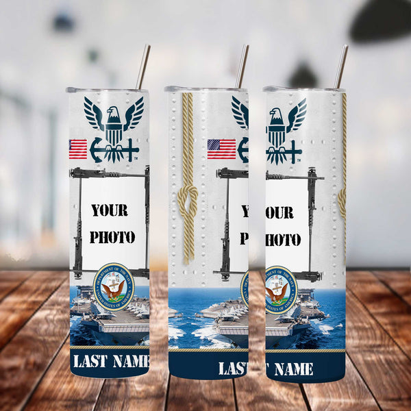 Navy Photo Tumbler