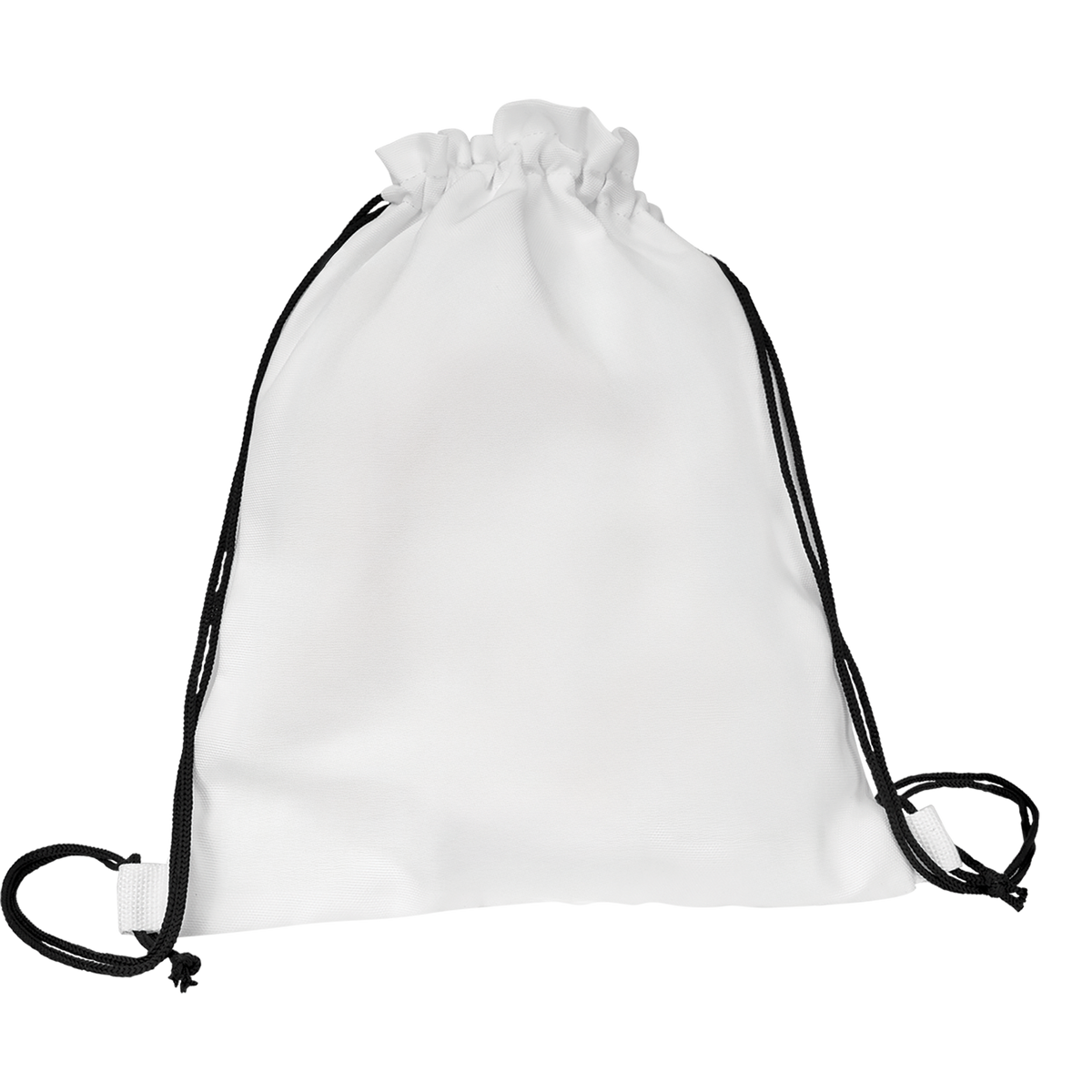 Durable 11.5 x 15 personalized drawstring tote bag with custom prints