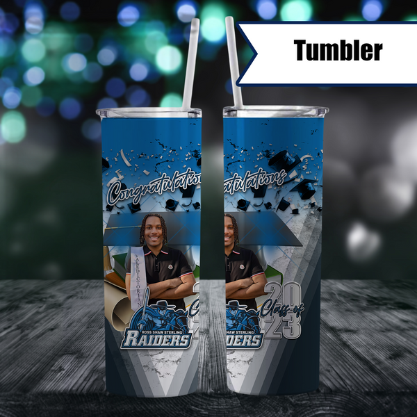 Flying Caps Graduation Tumbler