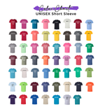 Shirt color chart for the game day team tee.