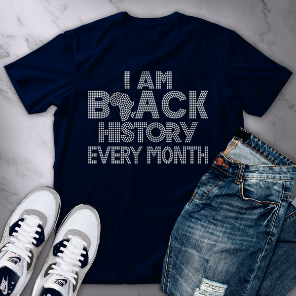 I Am Black History Bling Tee