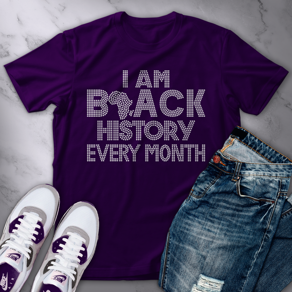 I Am Black History Bling Tee