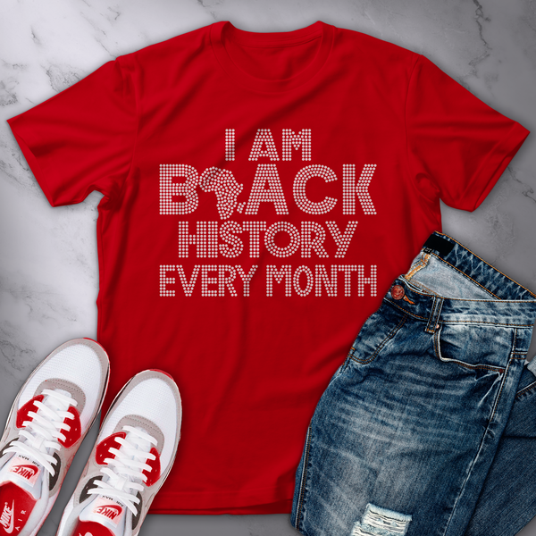 I Am Black History Bling Tee